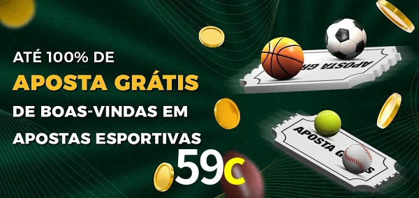59c Ate 100% de Aposta Gratis